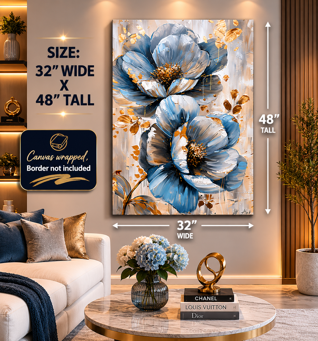 Blue flower Wall Art