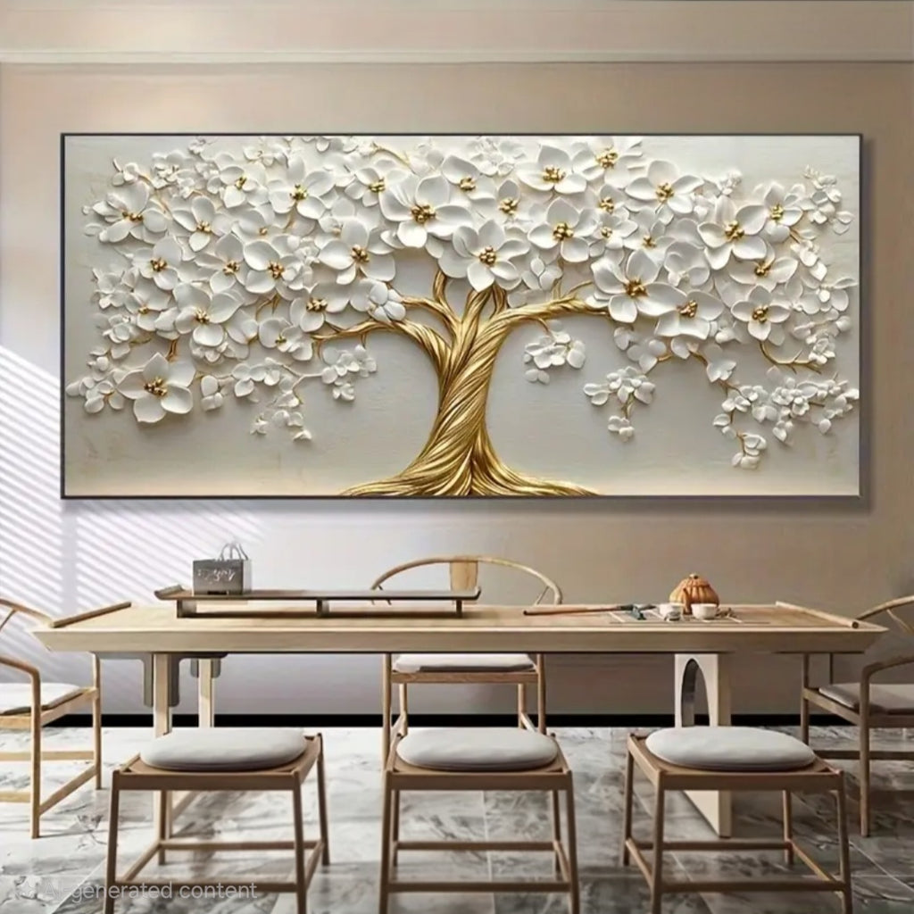 white tree - Canvas wall art