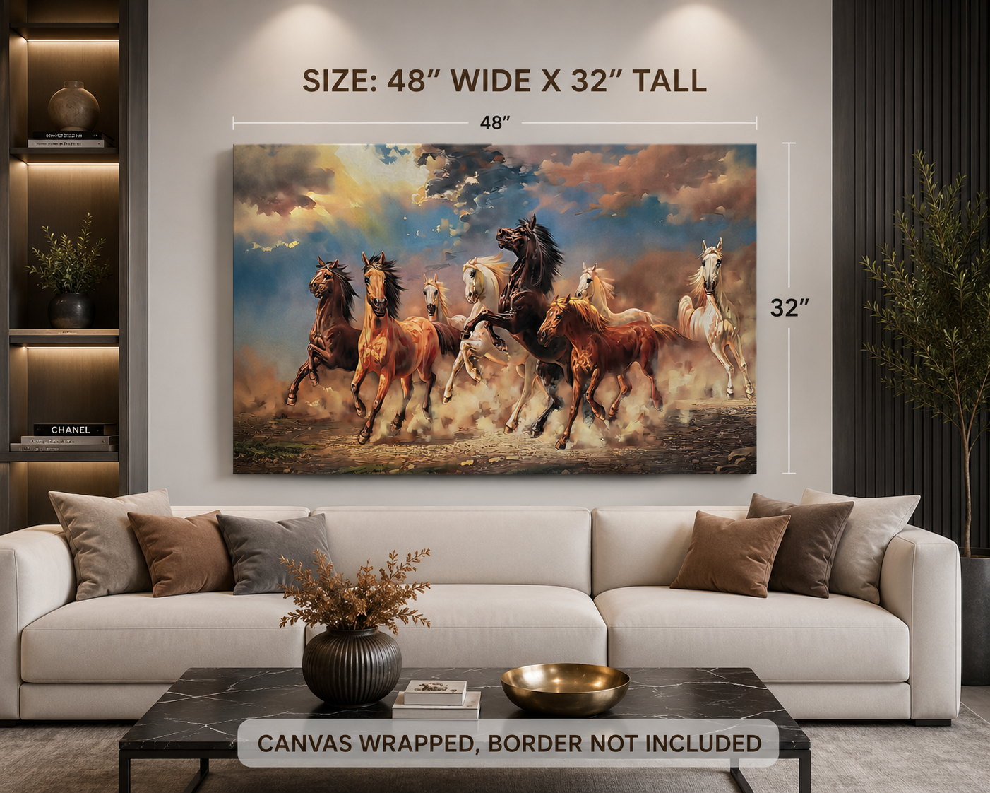 Wild Spirit Horses Canvas Wall Art